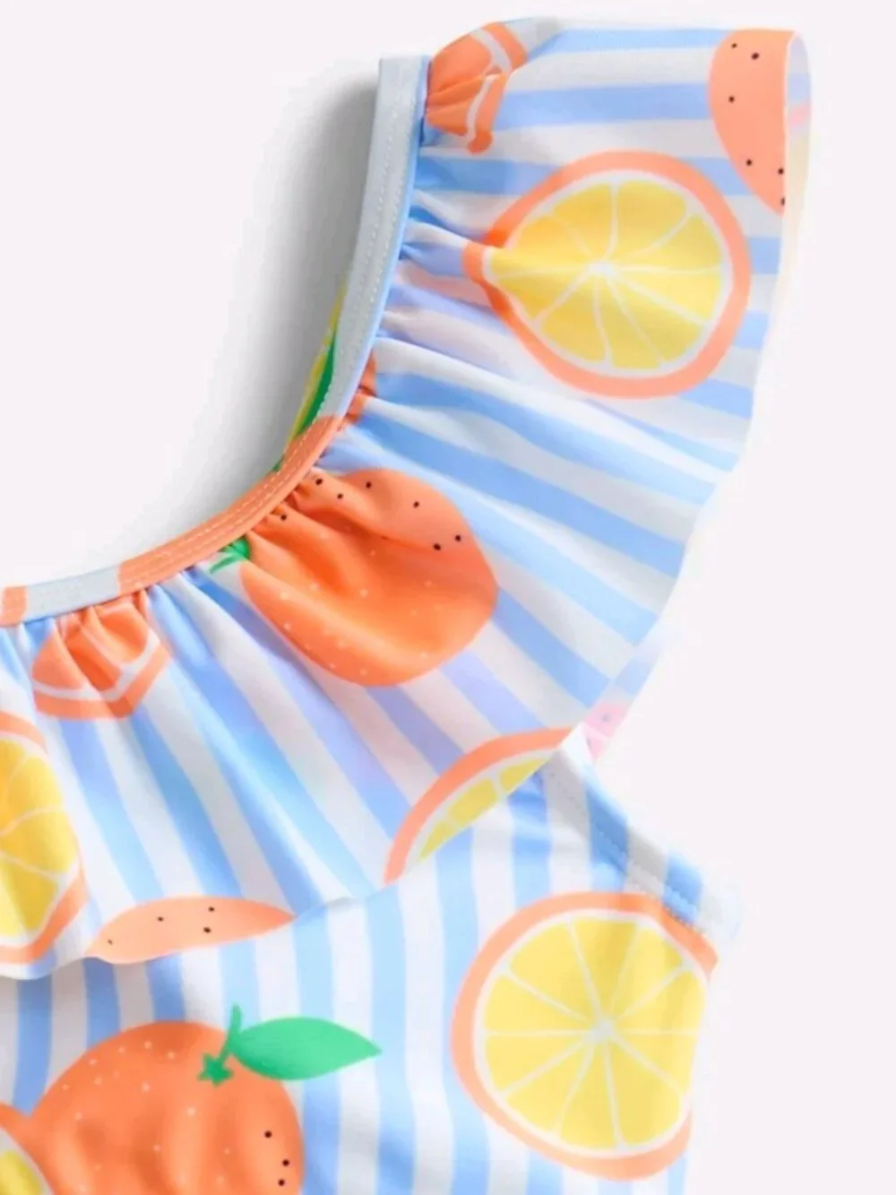 CITRUS PRINT RUFFLE UPF 50 - TWO PIECE SWIMSUIT